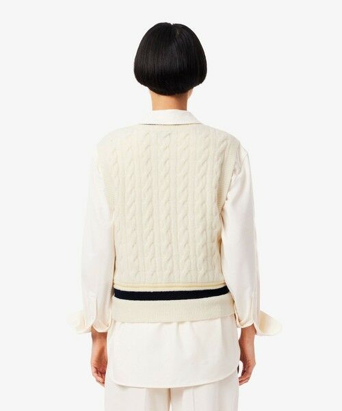 LACOSTE / ラコステ ベスト | ウール×ナイロン エッセンシャル チルデンニットベスト | 詳細2