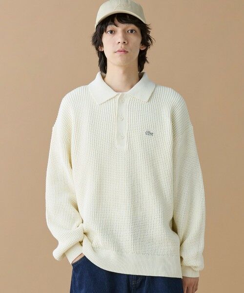 LACOSTE / ラコステ ニット・セーター | ワッフルニットポロセーター | 詳細13