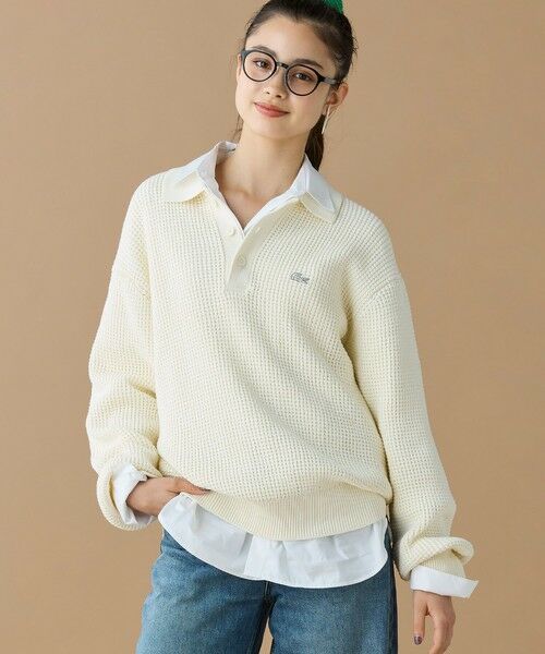 LACOSTE / ラコステ ニット・セーター | ワッフルニットポロセーター | 詳細16