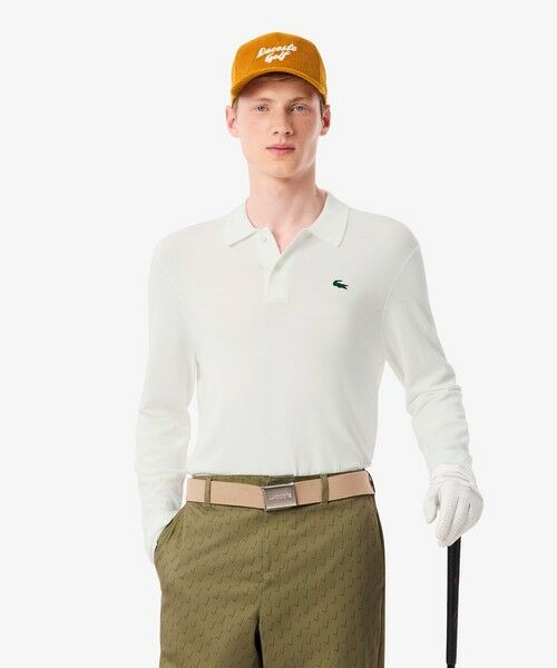 LACOSTE/ラコステ ミニマルゴルフポロニットシャツ ホワイト 5(日本サイズXL) LACOSTE/ラコステ ミニマルゴルフポロニットシャツ ホワイト 5(日本サイズXL)