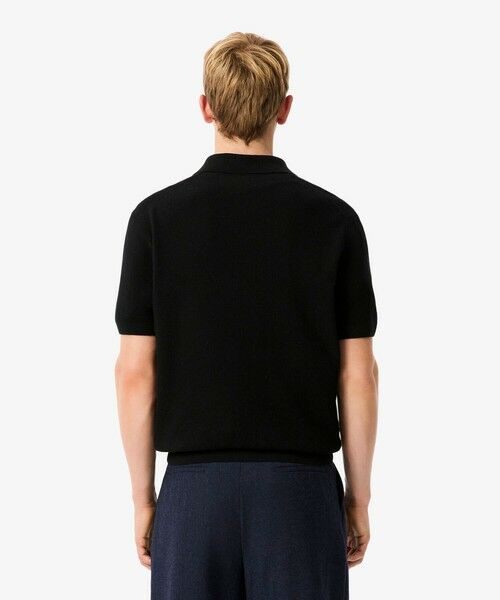 LACOSTE / ラコステ ニット・セーター | オープンカラーワッフルニット | 詳細7