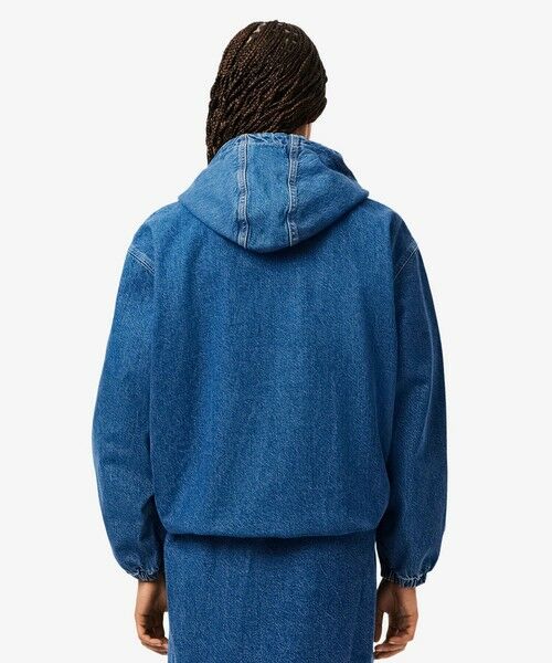 LACOSTE / ラコステ ブルゾン | オーバーサイズデニムアノラックパーカー | 詳細3