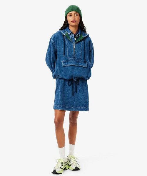 LACOSTE / ラコステ ブルゾン | オーバーサイズデニムアノラックパーカー | 詳細5