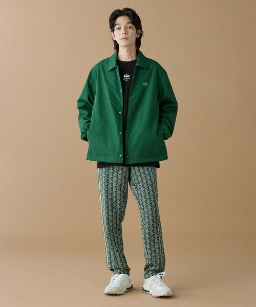 LACOSTE / ラコステ ブルゾン | 撥水 リバーシブルコーチジャケット 無地×総柄 | 詳細10