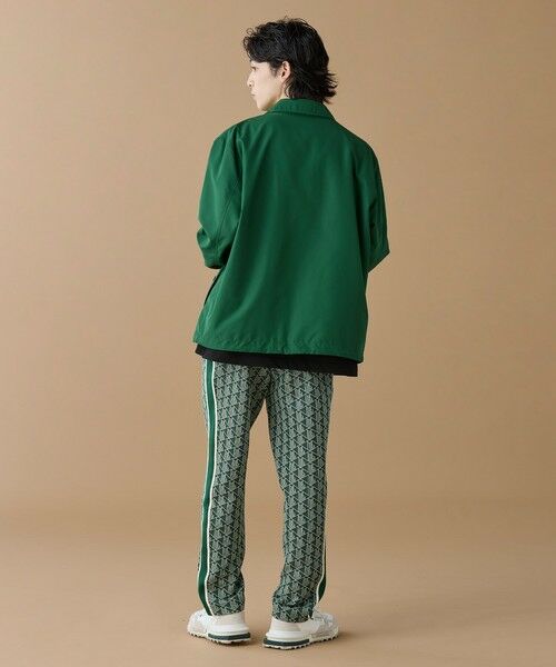 LACOSTE / ラコステ ブルゾン | 撥水 リバーシブルコーチジャケット 無地×総柄 | 詳細11