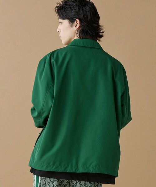 LACOSTE / ラコステ ブルゾン | 撥水 リバーシブルコーチジャケット 無地×総柄 | 詳細4