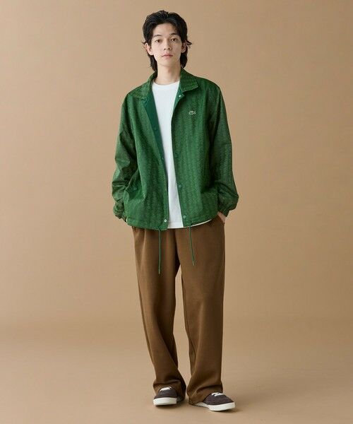 LACOSTE / ラコステ ブルゾン | 撥水 リバーシブルコーチジャケット 無地×総柄 | 詳細8
