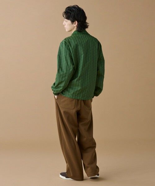 LACOSTE / ラコステ ブルゾン | 撥水 リバーシブルコーチジャケット 無地×総柄 | 詳細9