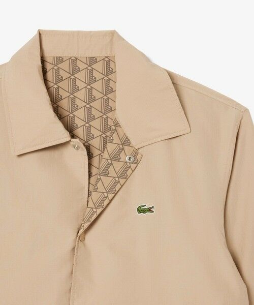 LACOSTE / ラコステ ブルゾン | 撥水 リバーシブルコーチジャケット 無地×総柄 | 詳細15