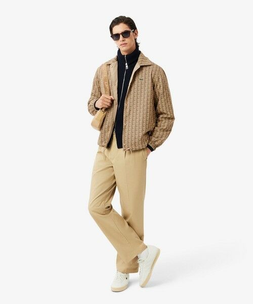 LACOSTE / ラコステ ブルゾン | 撥水 リバーシブルコーチジャケット 無地×総柄 | 詳細20