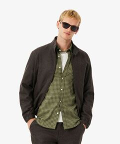LACOSTE / ラコステ ブルゾン | ウールヘリンボーン ツイード スタンドカラー ハリントンジャケット