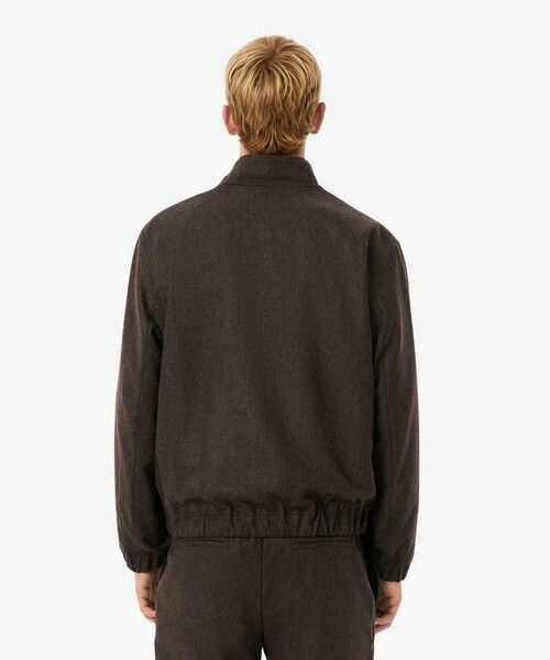 LACOSTE / ラコステ ブルゾン | ウールヘリンボーン ツイード スタンドカラー ハリントンジャケット | 詳細2