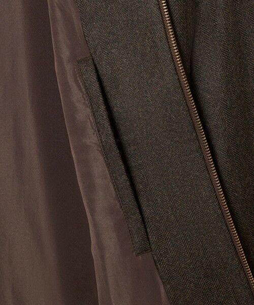 LACOSTE / ラコステ ブルゾン | ウールヘリンボーン ツイード スタンドカラー ハリントンジャケット | 詳細6