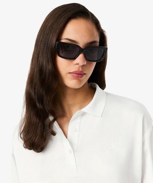 LACOSTE / ラコステ シャツ・ブラウス | オーバーサイズサテンポロシャツ | 詳細1