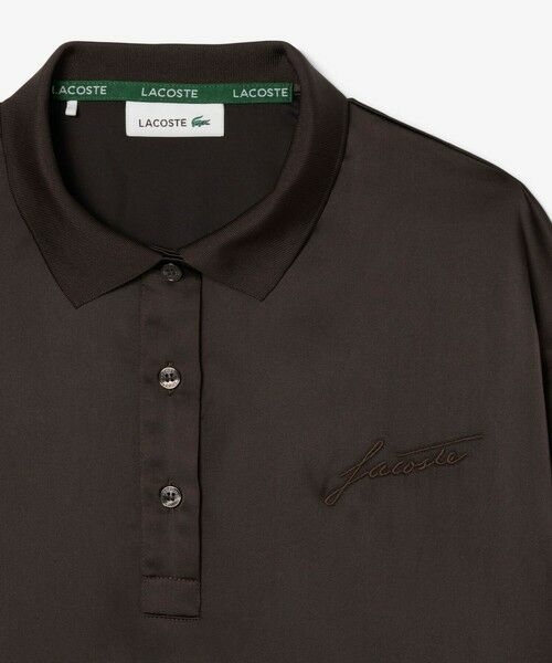 LACOSTE / ラコステ シャツ・ブラウス | オーバーサイズサテンポロシャツ | 詳細10