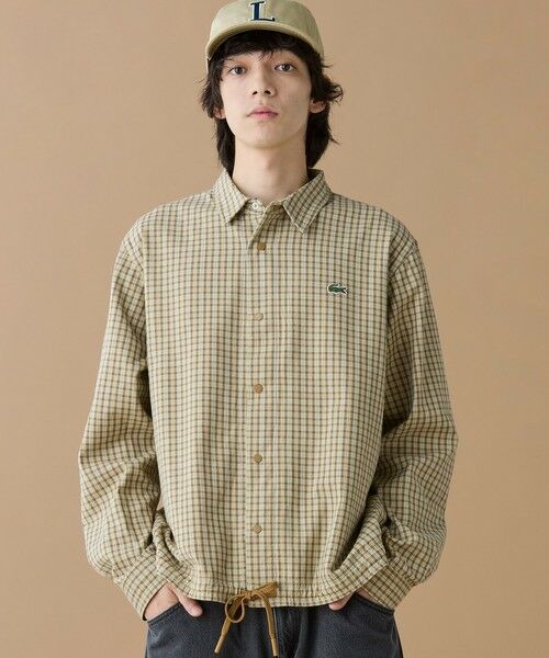 LACOSTE / ラコステ シャツ・ブラウス | オーバーサイズフィットチェックフランネルシャツ | 詳細1