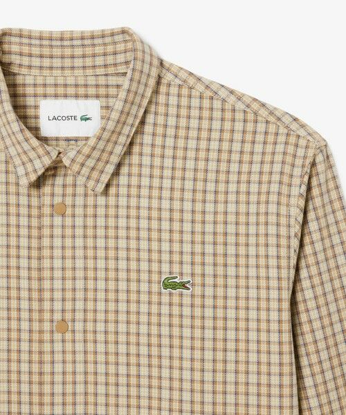 LACOSTE / ラコステ シャツ・ブラウス | オーバーサイズフィットチェックフランネルシャツ | 詳細18