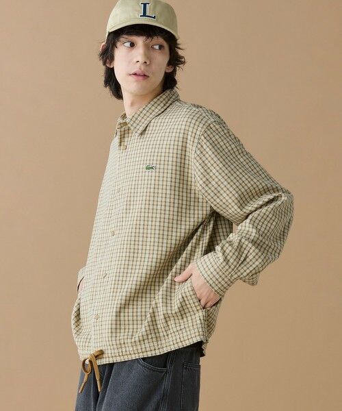 LACOSTE / ラコステ シャツ・ブラウス | オーバーサイズフィットチェックフランネルシャツ | 詳細2