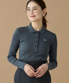 LACOSTE / ラコステ ポロシャツ | スリムフィット ロングスリーブリブニットポロシャツ