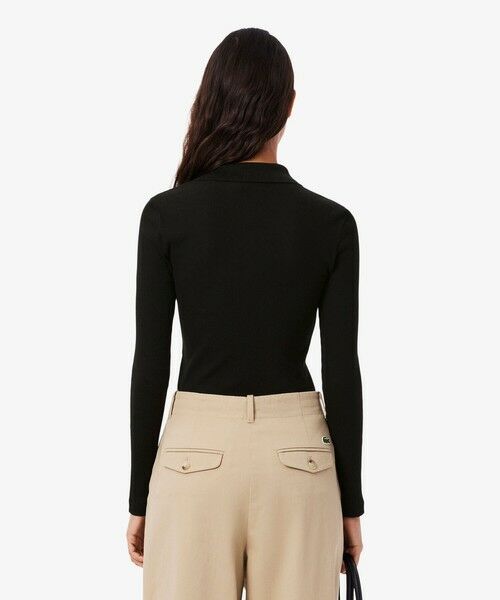 LACOSTE / ラコステ ポロシャツ | スリムフィット ロングスリーブリブニットポロシャツ | 詳細2