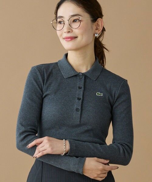 LACOSTE / ラコステ ポロシャツ | スリムフィット ロングスリーブリブニットポロシャツ | 詳細6