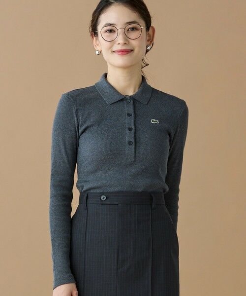 LACOSTE / ラコステ ポロシャツ | スリムフィット ロングスリーブリブニットポロシャツ | 詳細8