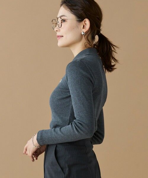 LACOSTE / ラコステ ポロシャツ | スリムフィット ロングスリーブリブニットポロシャツ | 詳細9