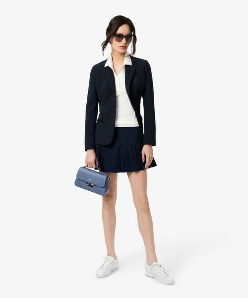 LACOSTE / ラコステ ポロシャツ | レース調 リボン付き ポインテルニット 半袖ポロシャツ | 詳細13