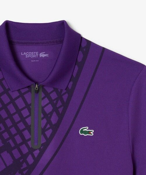 LACOSTE / ラコステ ポロシャツ | アシンメトリーラケットグラフィックウルトラドライポロシャツ | 詳細7