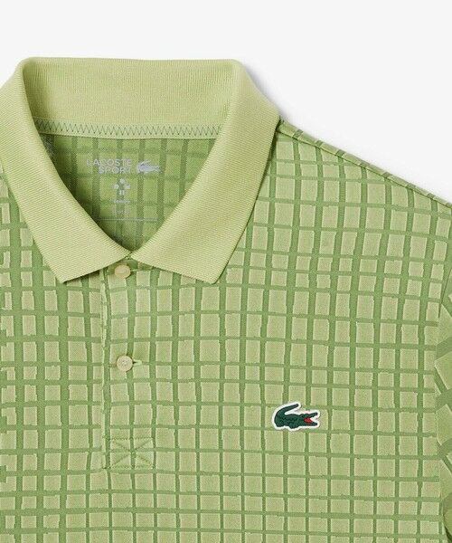 LACOSTE / ラコステ ポロシャツ | 『ダニール・メドベージェフ』オールオーバーラケットプリントドライポロシャツ | 詳細11