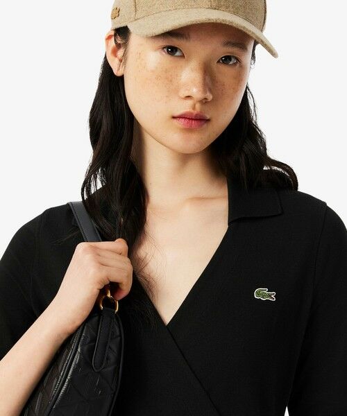 LACOSTE / ラコステ ミニ丈・ひざ丈ワンピース | ポロシャツディテールラップドレス | 詳細1