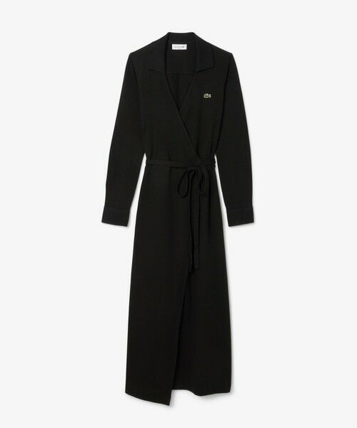 LACOSTE / ラコステ ミニ丈・ひざ丈ワンピース | ポロシャツディテールラップドレス | 詳細3