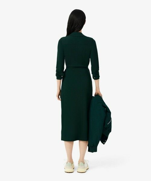 LACOSTE / ラコステ ミニ丈・ひざ丈ワンピース | ポロシャツディテールラップドレス | 詳細8