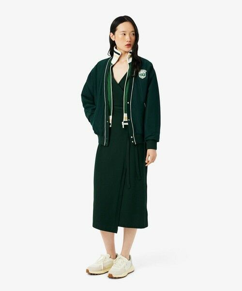 LACOSTE / ラコステ ミニ丈・ひざ丈ワンピース | ポロシャツディテールラップドレス | 詳細9