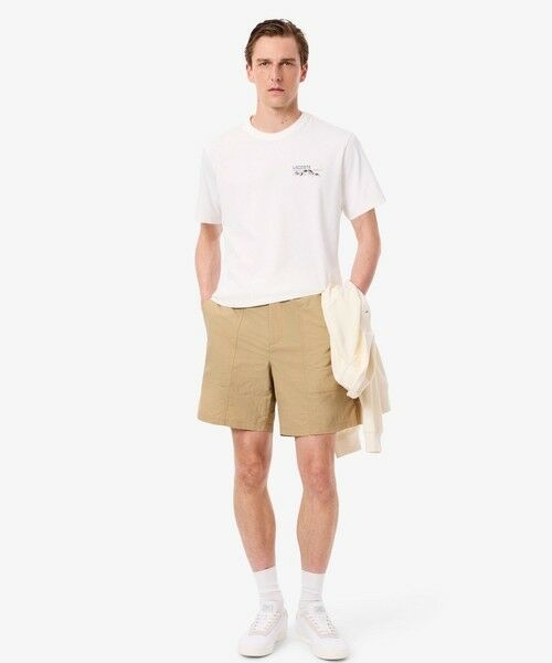 LACOSTE / ラコステ ショート・ハーフ・半端丈パンツ | 撥水・防風・軽量ファブリック ワークナイロンショーツ / ハーフパンツ | 詳細1