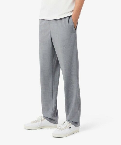 LACOSTE / ラコステ チノ・ワークパンツ | ウールフランネルチノパンツ（ライトグレー）
