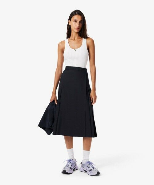 LACOSTE / ラコステ ロング・マキシ丈スカート | ブレンドウールプリーツラップスカート | 詳細1