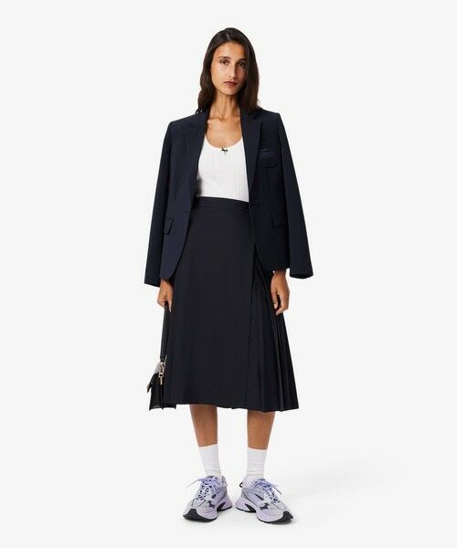 LACOSTE / ラコステ ロング・マキシ丈スカート | ブレンドウールプリーツラップスカート | 詳細5