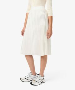 LACOSTE / ラコステ ロング・マキシ丈スカート | サテンプリーツミドルスカート