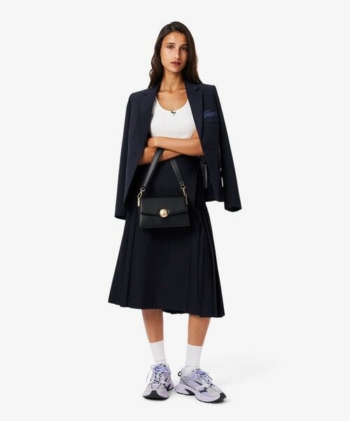 テニスブリス レザーミディアムショルダーバッグ ダブル