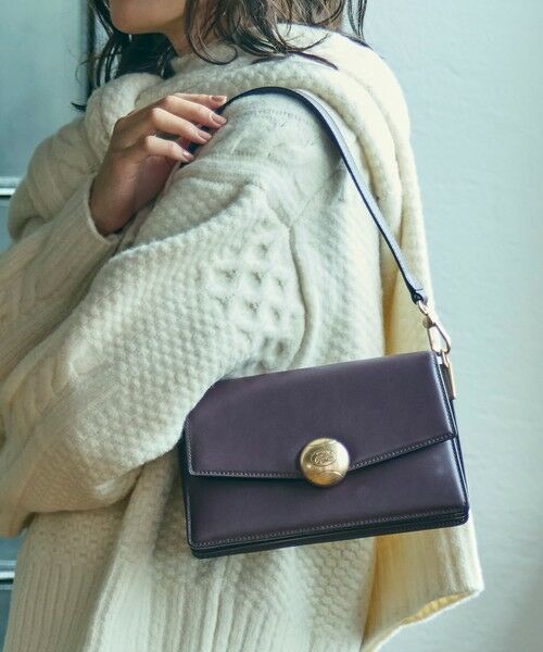 LACOSTE / ラコステ ショルダーバッグ | テニスブリス レザーミディアムショルダーバッグ ダブルストラップ 2WAY | 詳細12