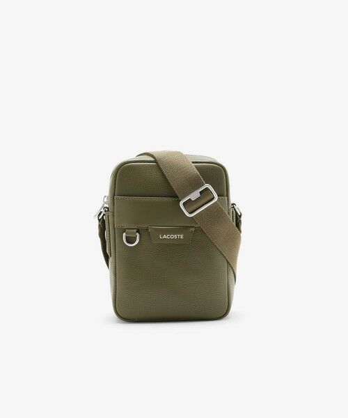 LACOSTE/ラコステ オシアン レザーサッチェルバッグ モスグリーン FREE LACOSTE/ラコステ オシアン レザーサッチェルバッグ モスグリーン FREE