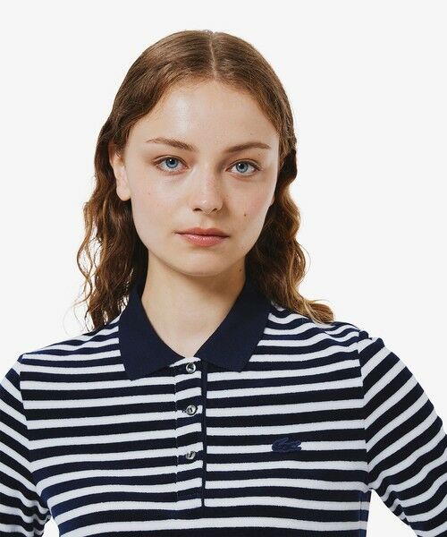 LACOSTE / ラコステ ポロシャツ | ベロアボーダー半袖ポロシャツ | 詳細3