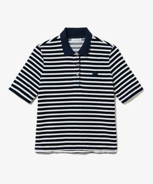 LACOSTE / ラコステ ポロシャツ | ベロアボーダー半袖ポロシャツ | 詳細4