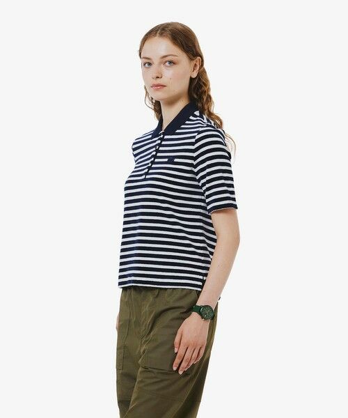 LACOSTE / ラコステ ポロシャツ | ベロアボーダー半袖ポロシャツ | 詳細5