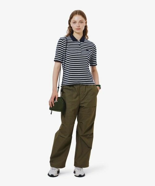 LACOSTE / ラコステ ポロシャツ | ベロアボーダー半袖ポロシャツ | 詳細6