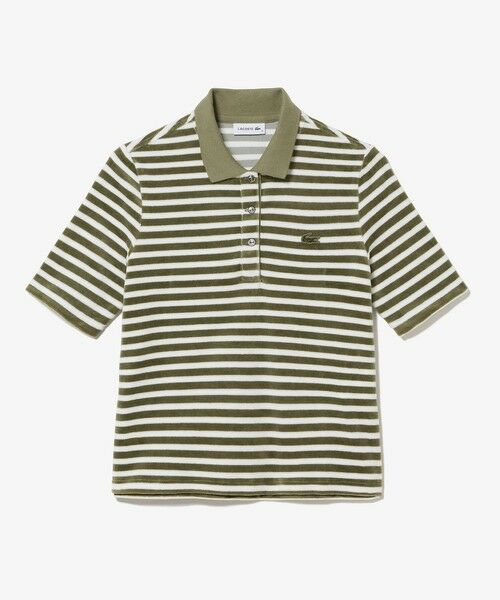 LACOSTE / ラコステ ポロシャツ | ベロアボーダー半袖ポロシャツ | 詳細13