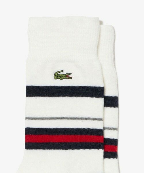 LACOSTE / ラコステ ソックス | ウールブレンドボーダークルーソックス | 詳細1