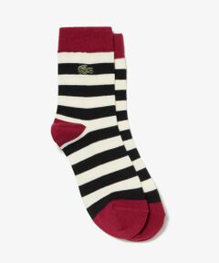 LACOSTE / ラコステ ソックス | 配色切り替えボーダークルーソックス