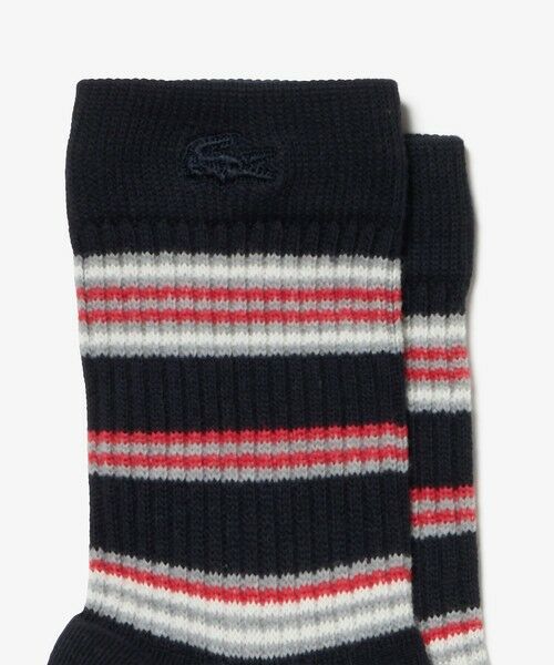 LACOSTE / ラコステ ソックス | ボーダークルーソックス 22-24cm | 詳細1